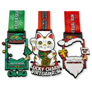 Medali Gambar Kartun Lucky Run dan Tur Kebugaran 2017 (2)