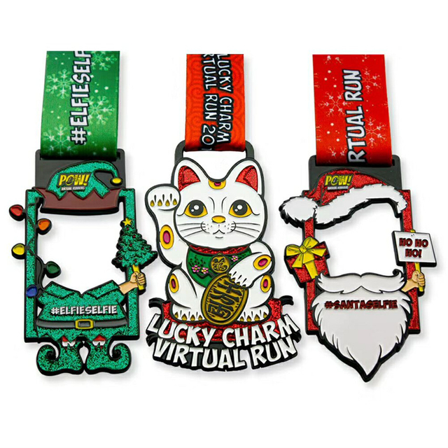 Medali Gambar Kartun Lucky Run dan Tur Kebugaran 2017 (2)